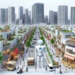 AI技術によって進化する日本の都市と暮らしの未来。データ活用による生活環境改善の様子