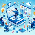 学習モードを使ってデータ分析や教材作成を行う薬学教育関係者たちの様子