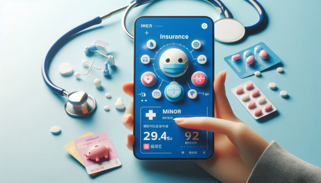 スマートフォンでマイナ保険証を利用するイメージ。診療や医療DXに対応するデジタル保険証サービス